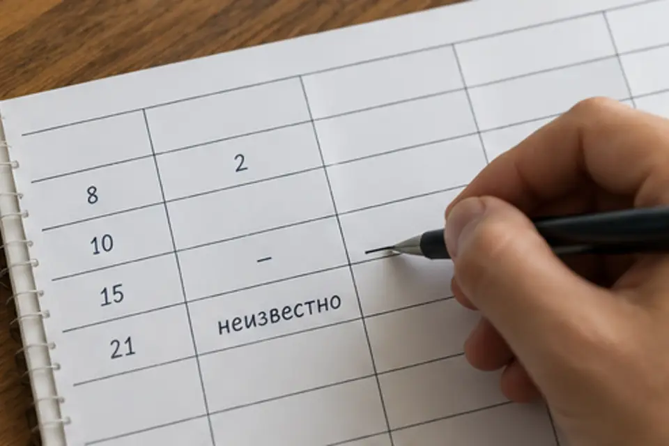 Пустая ячейка в протоколе: как её подписать